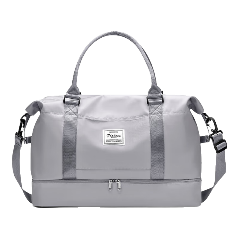 Landcase Handheld Travel Bag, Large Capacity for Women, Sports And Fitness Bag with Wet And Dry Separation, Maternity Bag, Luggage Bag for Men, 4058 Gray