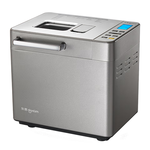 Donlim Fully Automatic Home Bread Maker and Dough Mixer with Reservation, Intelligent Dual Dispensing, High Success Rate Bread Maker, Dough Mixer, and Ice Cream Machine DL-4705 Gray