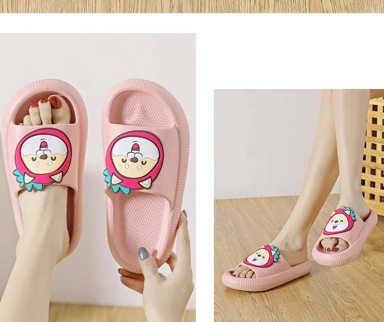 Huameijianbu Cartoon Dog Parent-Child Style Bathroom Indoor And Outdoor Wear Soft Elastic Slippers Men's Model HM901817 Dark Gray Size 44-45 23