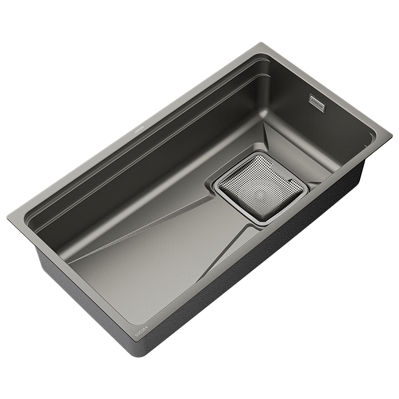 ARROW Kitchen Sink, Large Single Basin, Nano Textured, 304 Stainless Steel, Vegetable Washing Basin, Dishwashing Basin, Undermount Basi