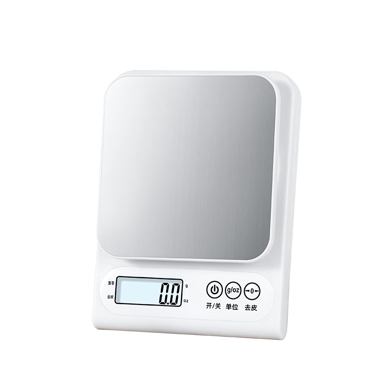 BJ Electronic Kitchen Scale, High-Precision Gram Scale, Food Scale, Baking Scale, Stainless Steel Rechargeable Scale, 5kg/0.1g Capacity