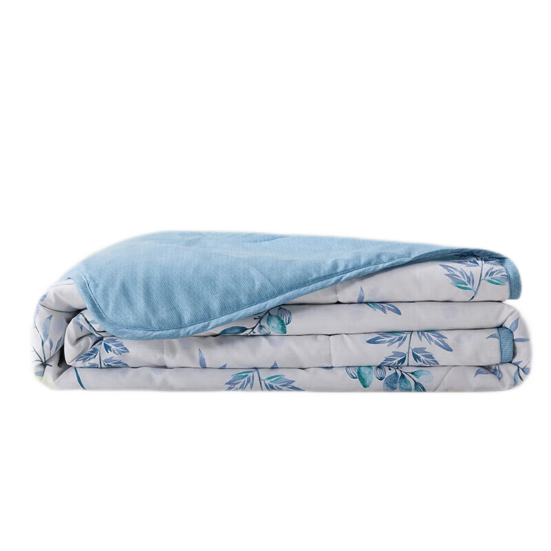 LOVO Luolai Home Textiles, Ultra-Soft Antibacterial And Anti-Mite Fiber Summer Quilt Air Conditioning Blanket, 2.6 Jin, 220*240cm, Blue
