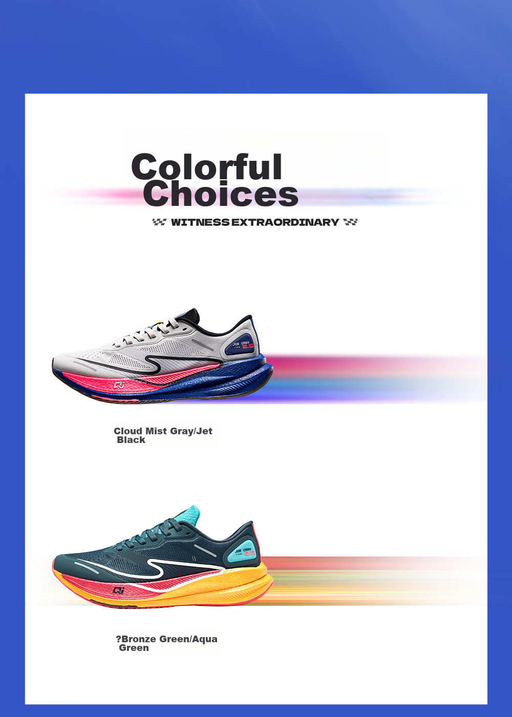 ERKE [Juechen 2.5] Men's Running Shoes, Marathon Shock-Absorbing Sneakers, Non-Slip Wear-Resistant Athletic Shoes for Me 20