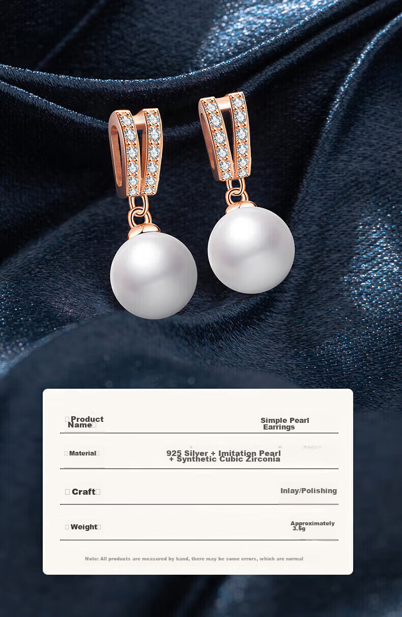 Zhoubaifu [1000+ Stores] Shijia Pearl Stud Earrings for Women, Elegant Earrings, Birthday Gift for Girlfriend Or Wife 10