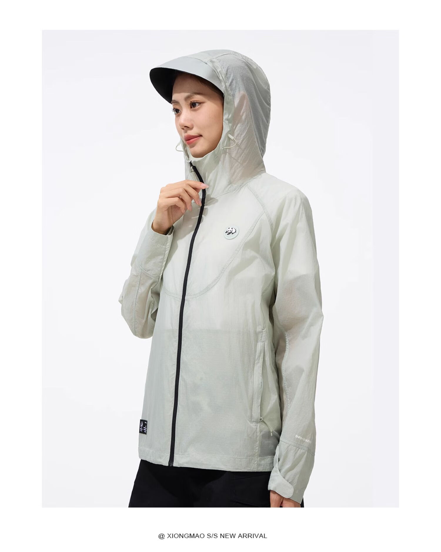 CAMEL Panda Series - Lightweight Sun Protection Jacket for Men And Women, Outdoor Sportswear with Wide Black Rubber Brim, New Summer Coat 43