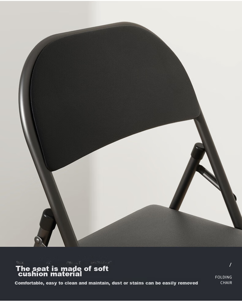 Fanshe Folding Office Chair, Breathable, Conference Training Chair, Simple Writing And Negotiation Reception Chair with Backrest for Home Use 8