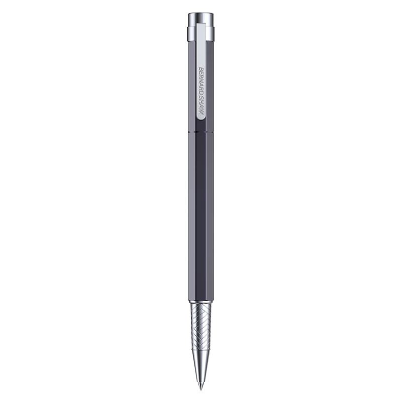 Bernard Shaw Mid-Autumn Festival And National Day Gift Ballpoint Pen High-End Luxury [Sprite] Twilight Gray Single Pen Gift Box Premium Business Office Signing Pen Gift