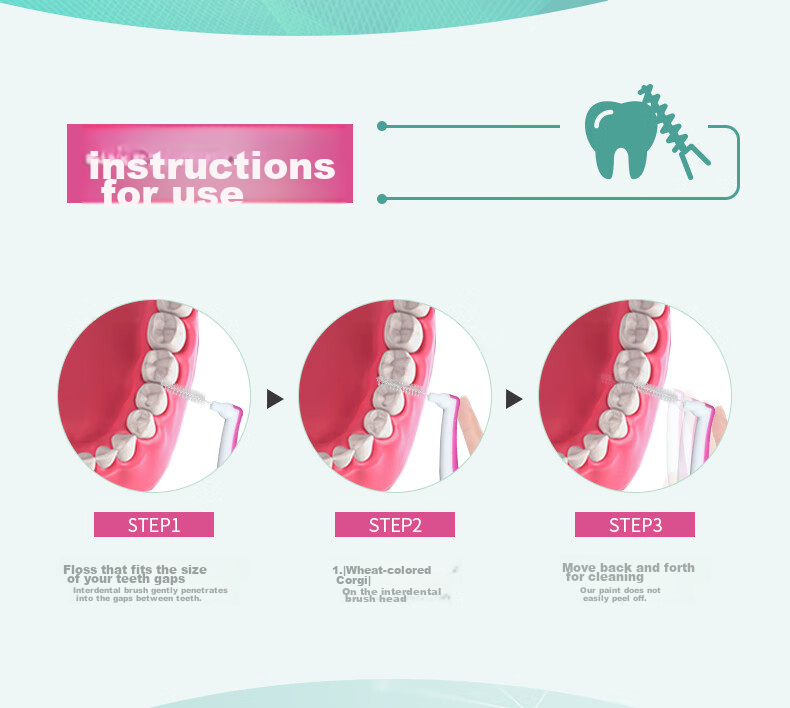 Watsons L-Shaped Interdental Brush, 6 Pieces, Back Row Interdental Brush, Tooth Gap Brush, Teeth Cleaning, Tooth Tip Freshener, Old Packaging Randomly Shipped 9