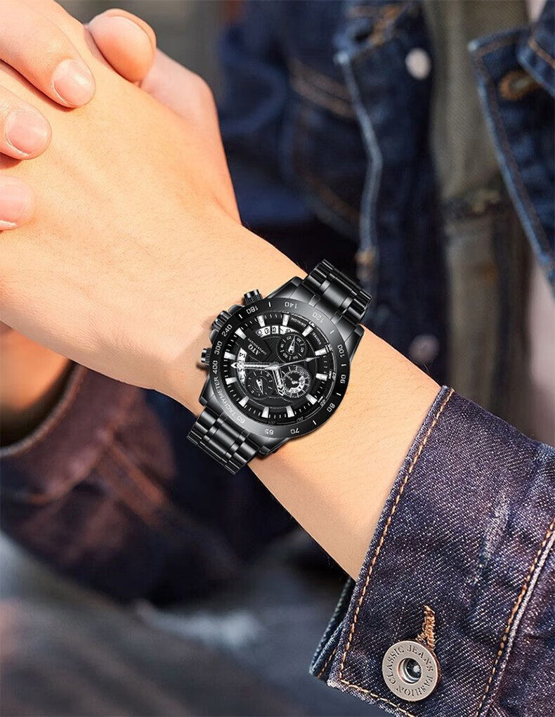 ATQ Celebrity Endorsed Black Knight Men's Casual Business Quartz Watch, New Year Valentine's Day Gift for Boyfriend Or Husband 14