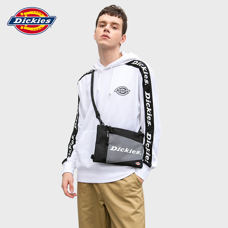 Dickies Trendy Crossbody Bag with Contrasting Design, Fashionable Envelope Bag, Versatile Shoulder Bag for Men, Gray