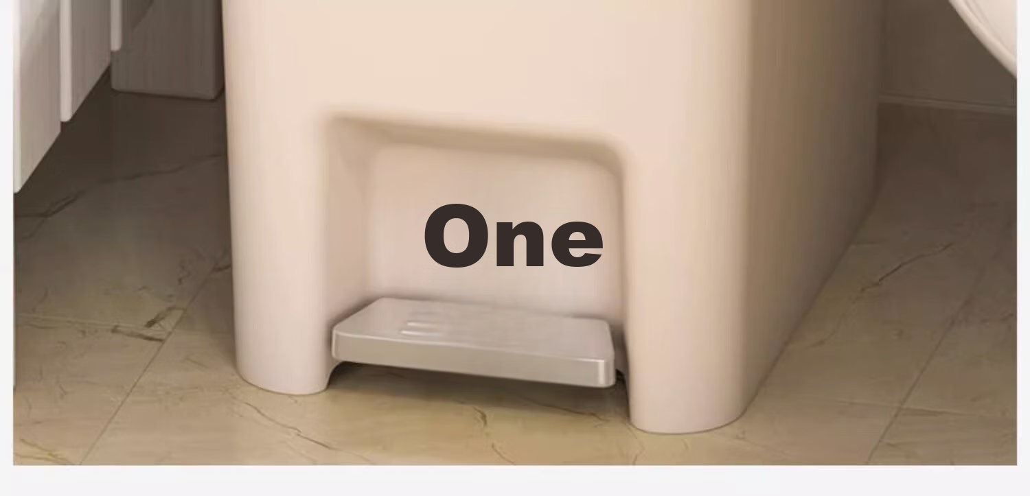 Jieshibao 20L Large Press-Covered Slim Trash Can for Bathroom, Kitchen, Bedroom, Living Room, Popular Household Bin 10