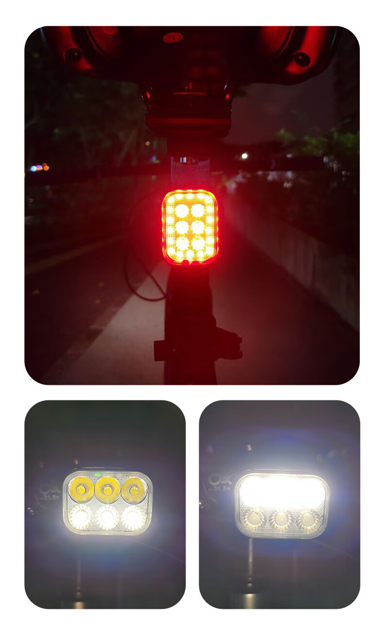 FOREVER Night Riding Light Mini High-Intensity Flashlight with Adjustable Brightness, USB Rechargeable, Waterproof, for Bicycle Mountain Bike, Adult And Children Cycling Equipment Accessories Front Light 2