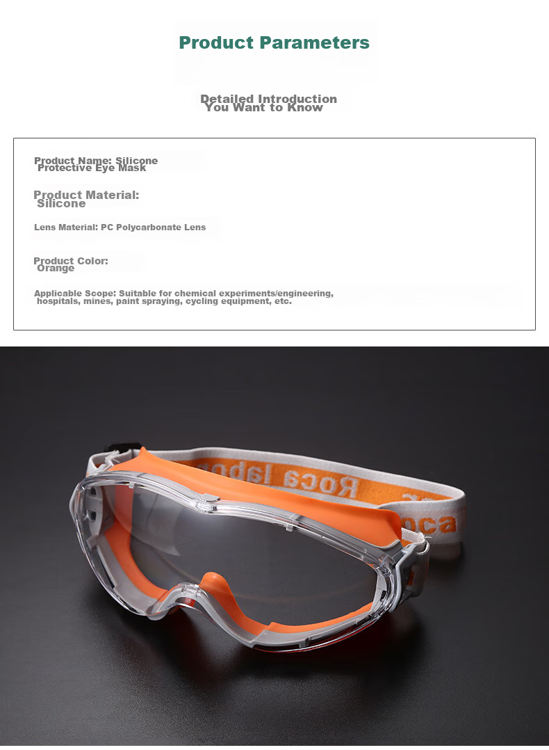 BAIGE Goggles, Pollen And Willow Catkin Protection, Fully Enclosed, Dust-Proof, Sand-Proof, Industrial Cutting Splash Protection, Anti-Fog Glasses, Orange 7