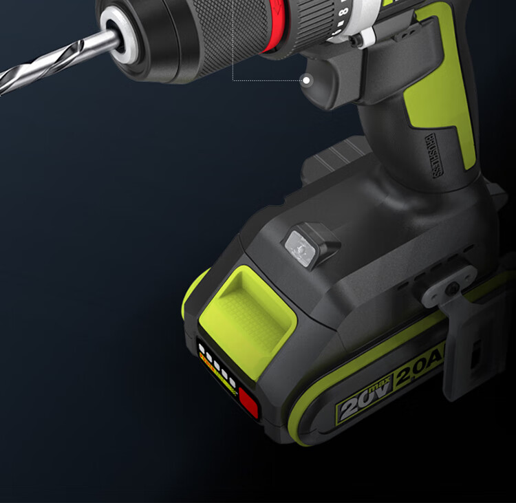 WORX 20V Brushless Electric Drill WU173 (2.0 Dual Battery), Lithium Battery Pistol Drill, Power Screwdriver, Multi-Functional Hole Puncher 12