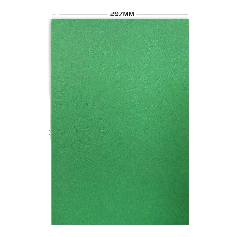 DOCON 160g A3++ Embossed Leather Texture Cover Paper 297*460mm Dark Green 100 Sheets for Binding Machine Faux Leather Texture Proposal Document Contract Cover Cloud Paper