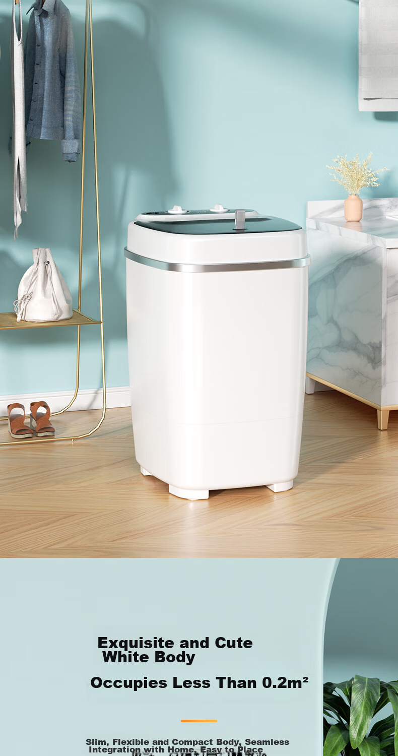 VCJ Home Small Mini All-In Washing And Deodorizing Machine, Large Capacity, Lazy Person's Gadget, Clean And Odor-Free, XP30-75 White 9
