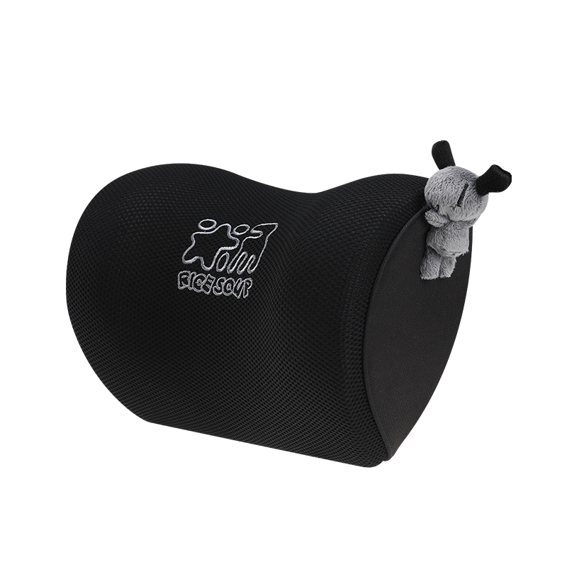 ICAROOM Car Headrest, Space Memory Foam Neck Support Pillow, All-Season Universal Car Cushion T-663MS Deep Space Black