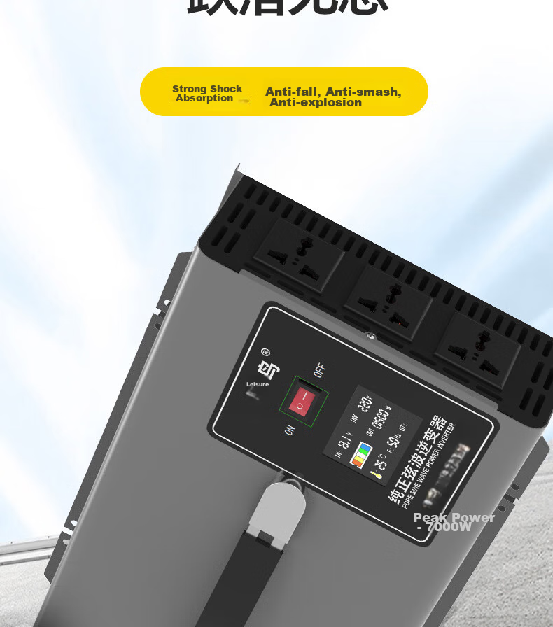 XIANNIAO Inverter High-Power 72V to 220V Pure Sine Wave 3500W Power Converter for Electric Bicycles And Street Vendors 22