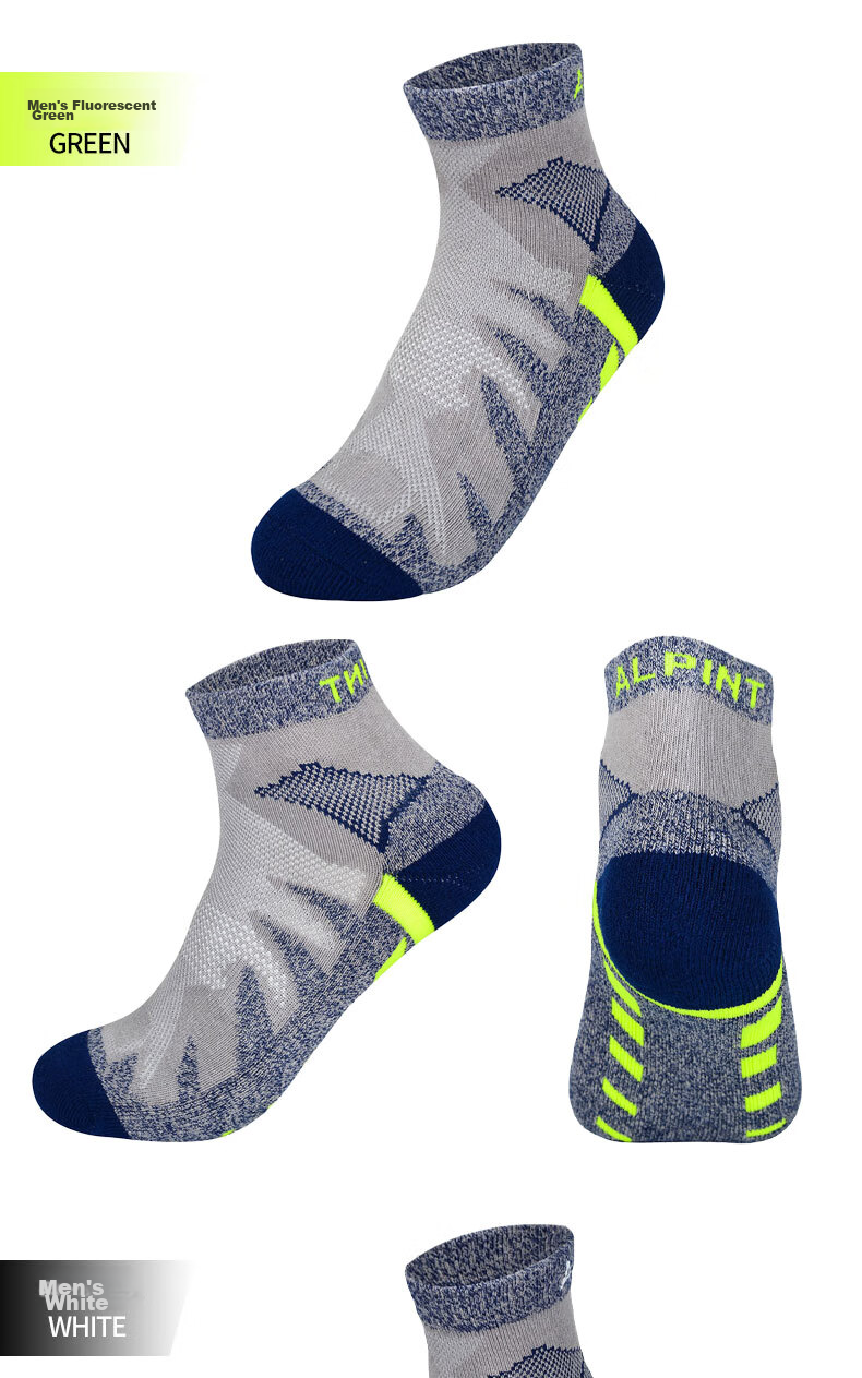 ALPINT MOUNTAIN Ermont CoolMax Professional Running Socks for Men, Hiking Socks, Short Sports Socks 9
