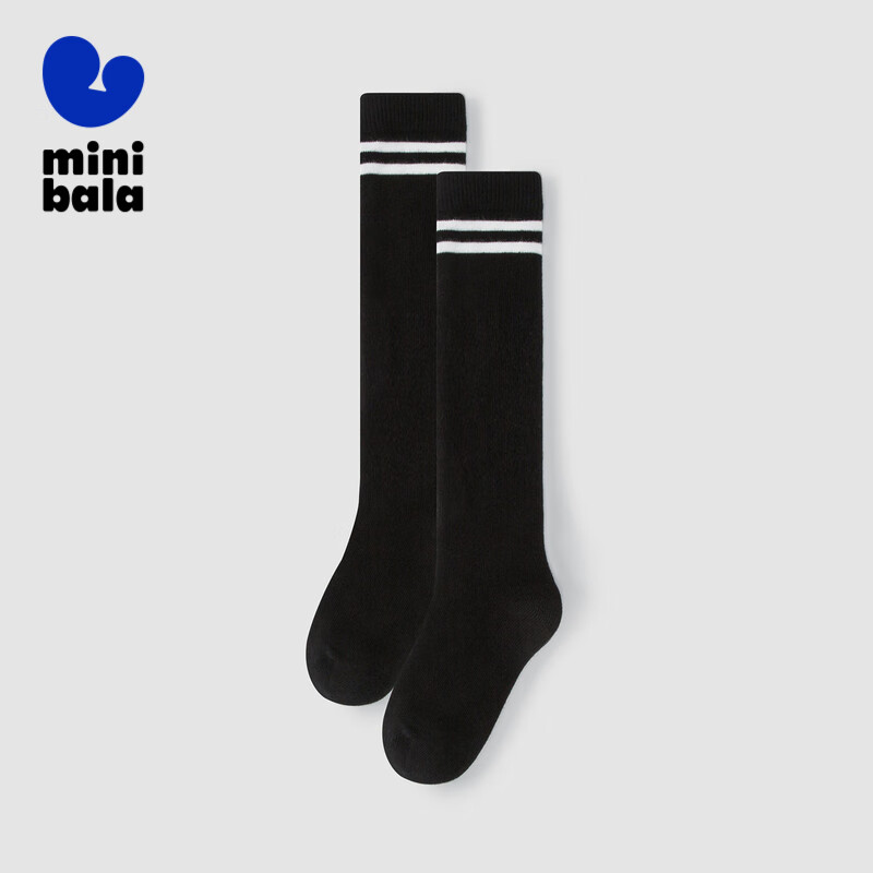 Minibala [2 Pairs] Boys And Girls Preppy Style Over-Knee Socks, Children's Summer Thin Breathable Socks