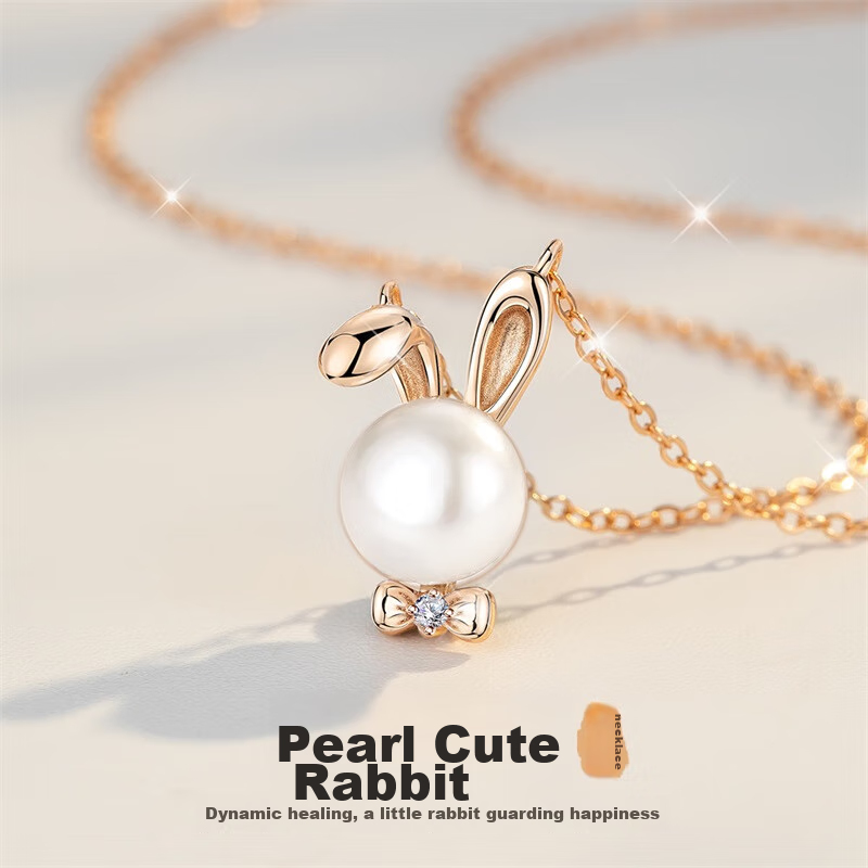 Qlady New Year Red Waving Horse Necklace for Women, Elegant And Sophisticated Collarbone Chain with Small Horse Pendant, Zodiac Year Birthday Gift