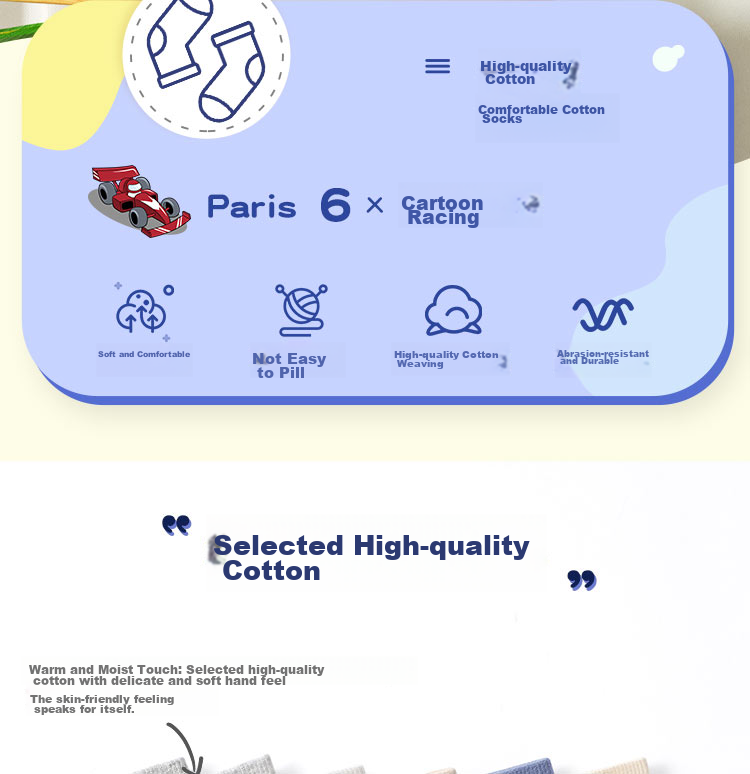 LangSha Children's Socks for Boys, Spring And Summer Cotton Socks, Comfortable Breathable Casual Sports Socks for Young, Middle And Big Boys, Mid-Calf Socks 3