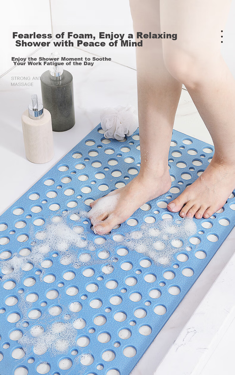 Dajiang TPE Bathroom Non-Slip Mat, Elderly Bathing Anti-Fall Floor Mat, Shower Room And Bathroom Specialized Non-Slip Mat, 43x75cm 11