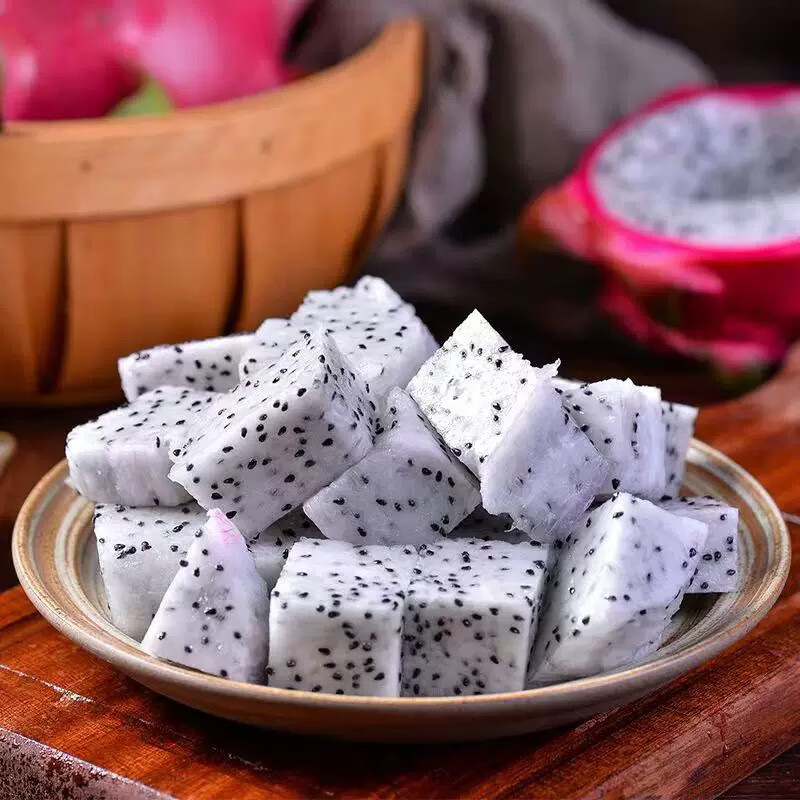 京鲜生越南火龙果 红心3个+白心3个共6个单果600g+水果源头直发一件包邮