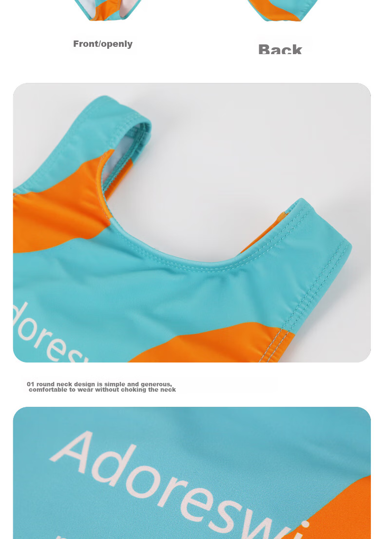 Adoreswim 2024 New Fashion Trendy Cute Style Girls' Summer Swimsuit Set, Two-Piece, Size 110 34
