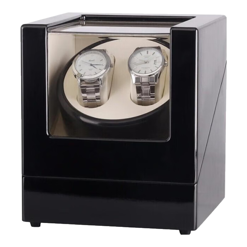 DUOJINJIANG Watch Winder, Mechanical Watch Automatic Swinging Winder, Imported Leather Jewelry Storage Box with Four Watch Slots