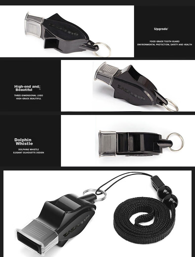 JAJALIN Outdoor Aluminum Alloy Survival Whistle, Referee Whistle, Random Color 5