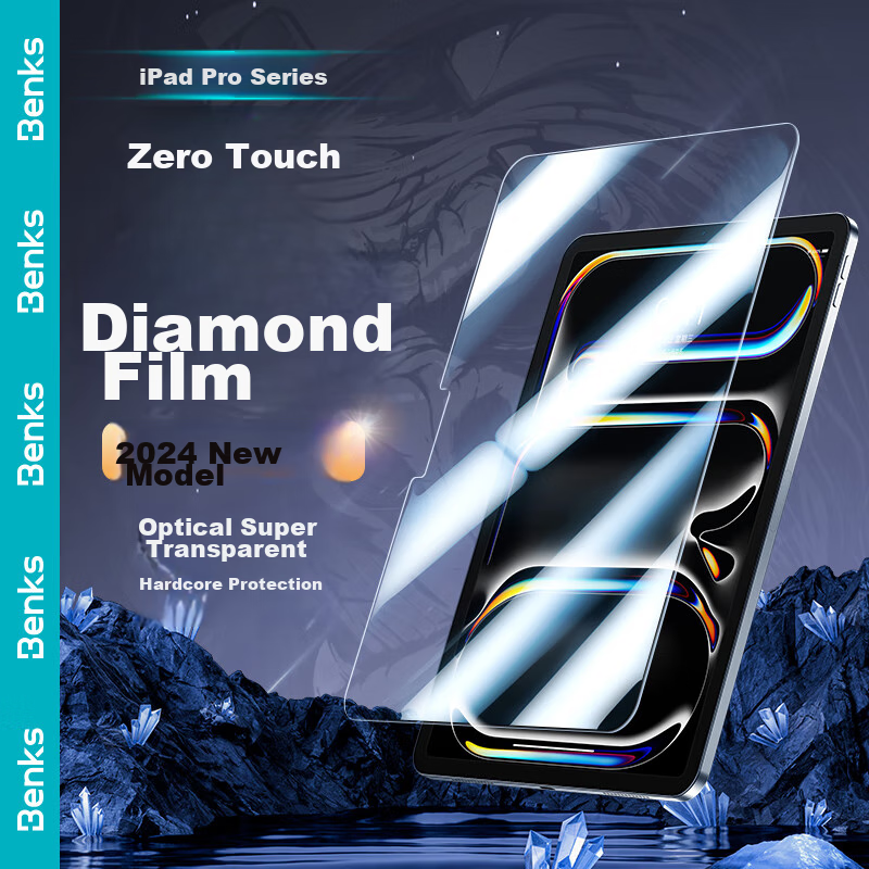 Benks Tempered Glass Screen Protector for IPad Pro 11 (2025 New Model), Full Coverage Anti-Glare Shatterproof Ultra-Thin HD Protective Film for 2025/2024 Models