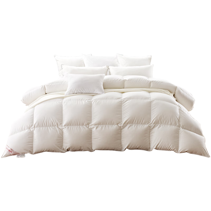 Sinuoman [Warm Core] 90% White Duck down Duvet Insert, Spring And Autumn Comforter/heater Blanket, 200*230cm, 510g Filling, White