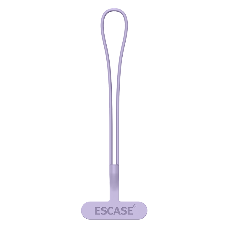 ESCASE Phone Lanyard Wrist Strap, Anti-Theft Phone Strap, Short Silicone Integrated Phone Clip/patch, Key And ID Card Strap, Nan Nuo Purple