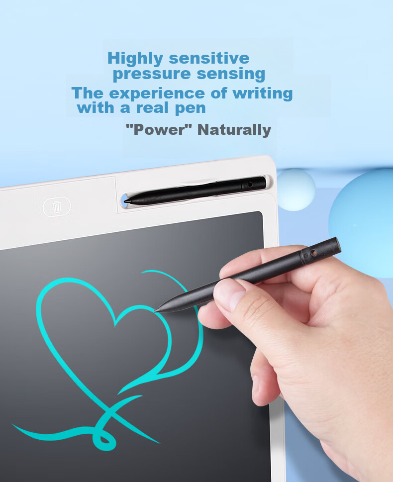 Newsmy 28-Inch Colorful Rechargeable High-Brightness LCD Large Screen Electronic Whiteboard Writing Pad Children's Drawing Board Office Writing And Drawing Tablet for Boys And Girls, Children's Day Birthday Gift Black 11