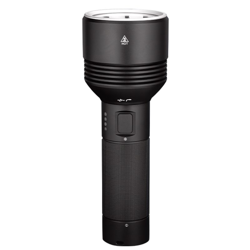 JD Original Outdoor High-Intensity Flashlight, 2000 Lumens, 18-Hour Long Battery Life, IPX6 Waterproof, Long-Range Cycling Outdoor Light