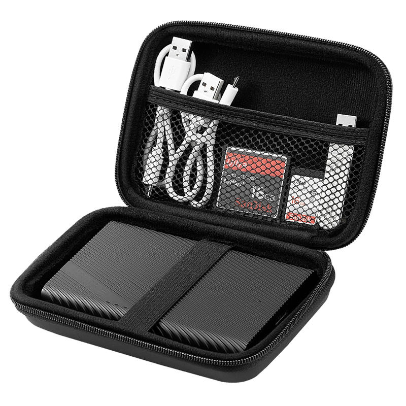 ORICO Multifunctional Digital Storage Pouch, 2.5-Inch Hard Drive Case/data Cable/power Bank/usb Flash Drive/HUB Organizer Protective Pouch, Black PHM