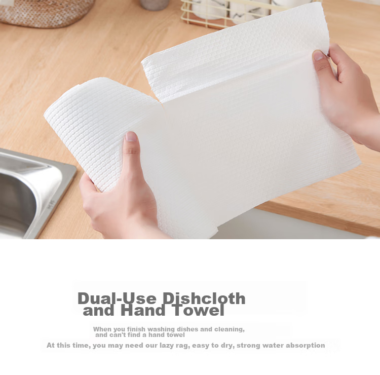 Miaoran Extra Large Roll 30 Sheets 25*25*40 Sheets 10A Antibacterial Dishcloth Kitchen Cleaning Cloth Scrubbing Cloth 9