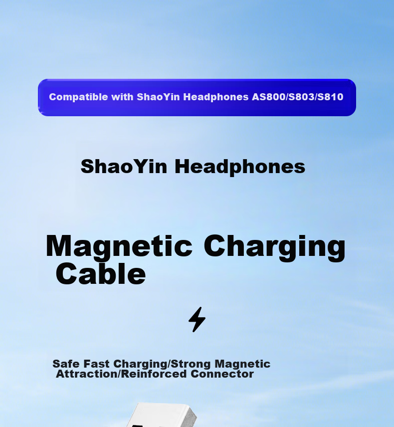 Masentek Compatible with Shokz AS800/OpenRun Pro S810/S803, Bone Conduction Sports Bluetooth Headphones Magnetic Fast Charging Adapter, Shokz Accessory 650 2