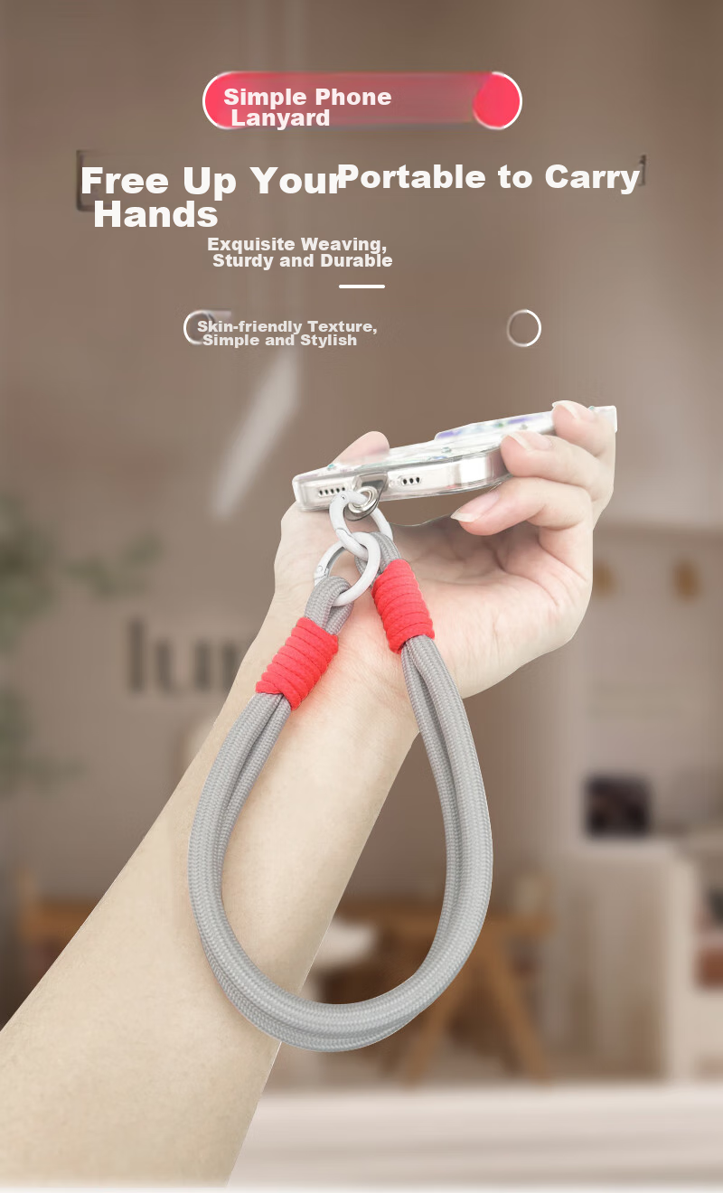 Shihan Phone Accessory Wrist Strap, Short Anti-Loss And Anti-Drop Cord, Phone Chain, Phone Case Wrist Strap, Comfortable And Durable High-End Fashion Wrist Short Versatile Phone Case Wrist Strap 1