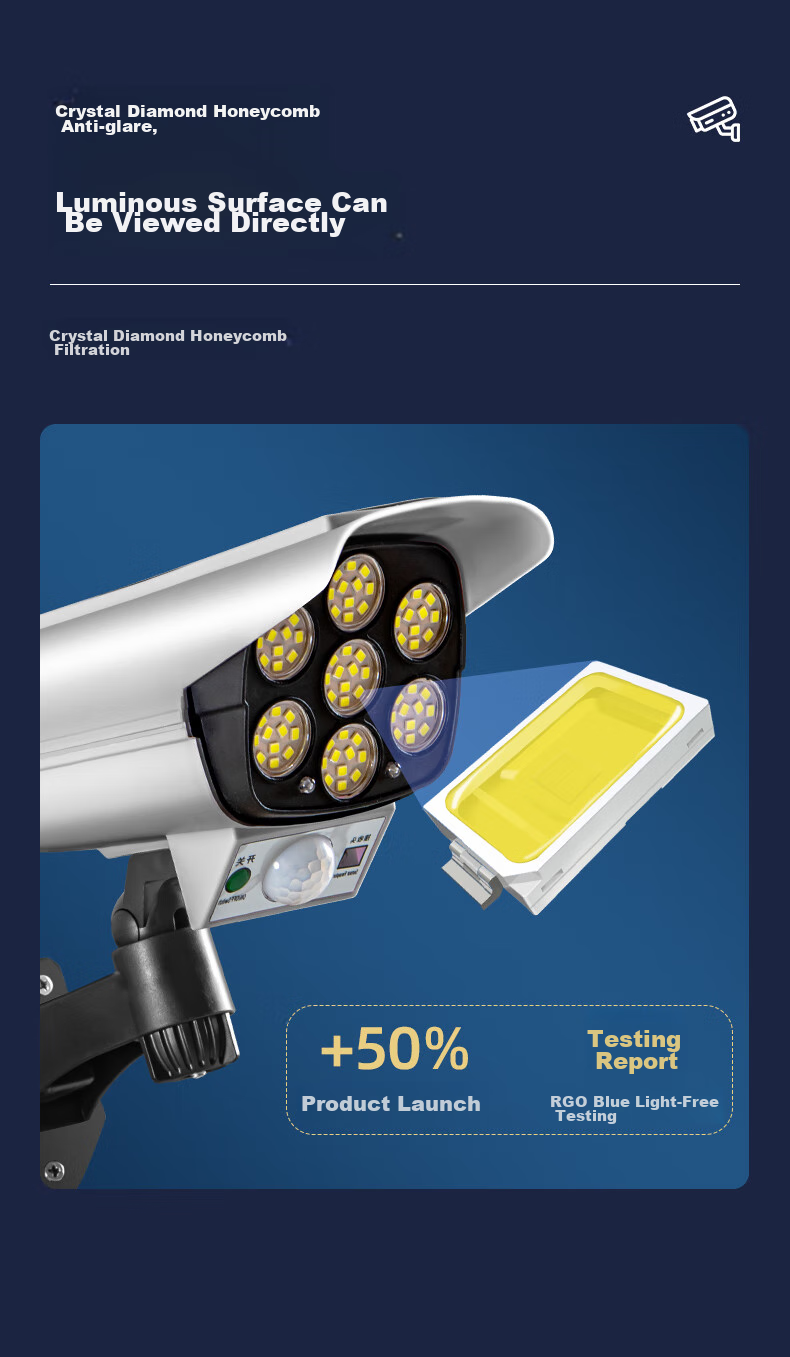 Heart LocK Solar Outdoor Garden Light, Home Artificial Fake Camera Surveillance Light, Outdoor Lighting, Motion Sensor Anti-Theft Light 6