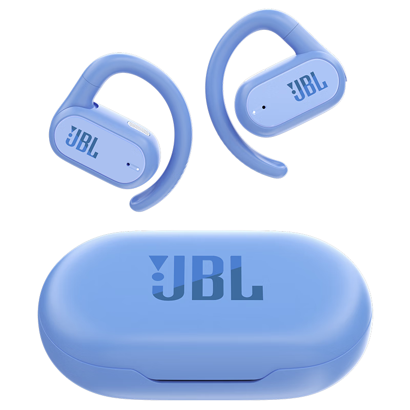 JBL Soundgear Sense Open-Ear Wireless Bluetooth Headphones, Non-Bone Conduction, Not In-Ear Or Ear-Hook Style, No Ear Clamping, for Sports And Running, Birthday Gift, Blue