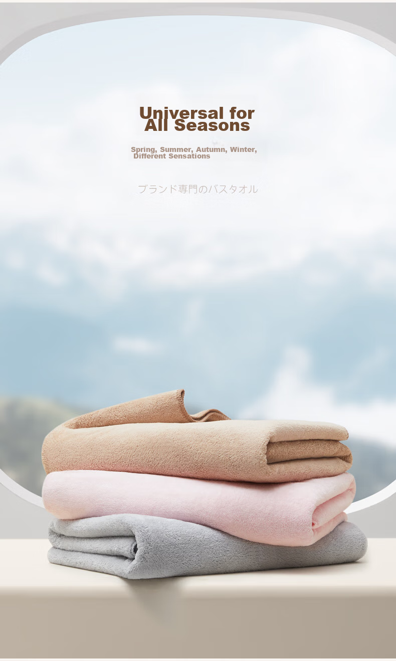 HOYO Japanese Towel, Bath Towel, Hair Drying Cap Three-Piece Set, Class A Adult High-End Absorbent Quick-Dry 10A Antibacterial Gray Sports 8