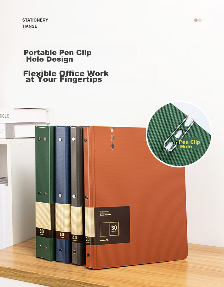 TIANSE A4/30-Page Document Folder, Thickened Insert File Folder, Multifunctional Office Storage Organizer, Exam Paper Storage Bag for Pregnancy Check-Ups And Prenatal Check-Ups, Sheet Music Album, TS-1635, Dark Gree 7