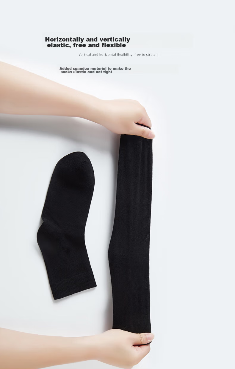Hengyuanxiang [Hot Selling 200,000] Men's Socks, 100% Pure Cotton, Business Elite Mid-Calf Socks for Men, Sweat-Absorbing And Breathable, Spring And Summer 12