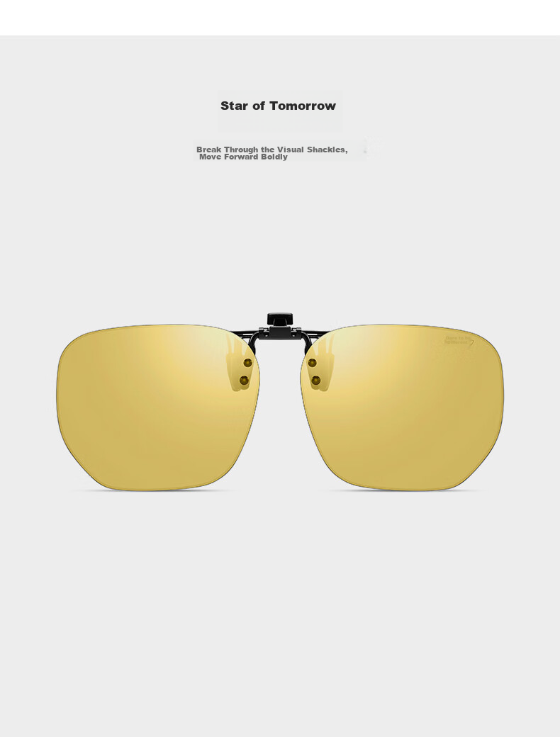 CAPONI Polarized Clip-On Sunglasses for Myopia, Photochromic Night Vision Glasses for Men And Women, Day And Night Use, Driving Specific Anti-Glare Sunglasses 17
