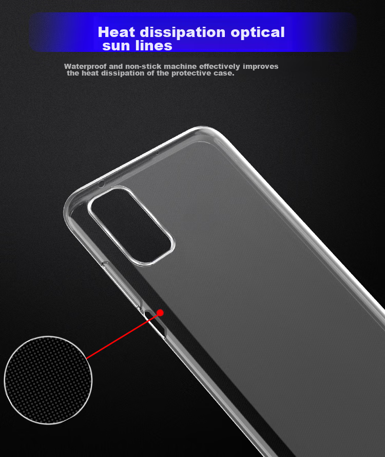 Freeson Phone Case for Honor V30 Pro, Slim Full Protection Shockproof Clear TPU Soft Shell (With Lanyard), Transparent 8