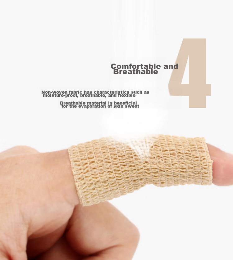 Chidong Elastic Self-Adhesive Bandage for Hand Protection, Boxing Leg Wraps, Hand And Ankle Support, Sports Elastic Bandage, 9 Rolls, 5cm X 4.5m 9