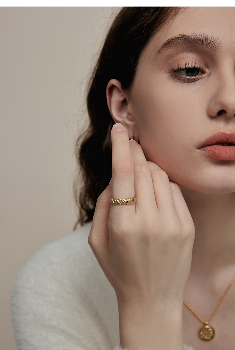 Arsis Pure Era Oil Painting Starry Sky Ring, Niche Vintage French Open Ring, Birthday Gift for Girlfriend 4