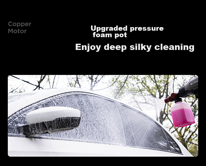 CHIGO High-Pressure Car Wash Gun, Wireless Lithium Battery Cleaning Machine, Portable Handheld Multi-Functional Device for Home Use, Electric Pump L5pro 10